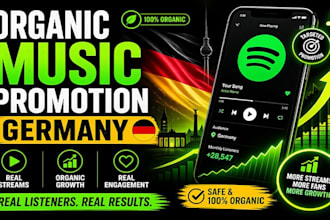 do organic music promotion in german
