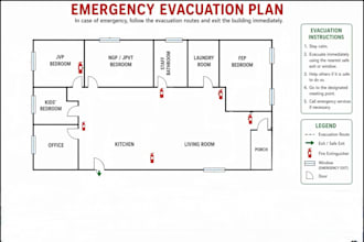 design a professional fire evacuation plan for your business