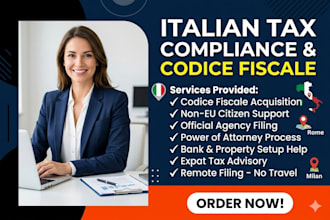 handle your italian tax compliance and codice fiscale acquisition