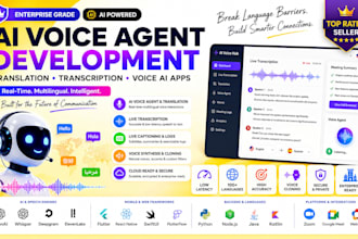 develop a real time ai voice agent translation and trascription app