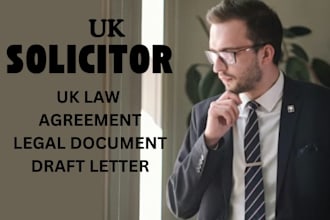 provide  UK legal contracts,  agreements, and business documents as a solicitor