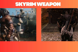 skyrim mod or fallout 4 armor, weapon, items props with custom follower mods