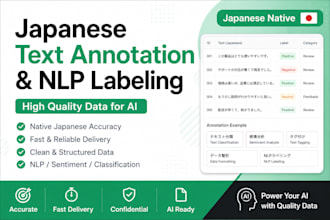do japanese text annotation and nlp labeling for ai datasets