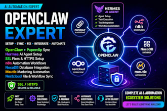 sync open claw paperclip setup hermes agent fix SSL n8n nocodb mautic nextcloud