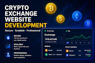 build crypto exchange website, cex, dex platform p2p exchange, crypto wallet app