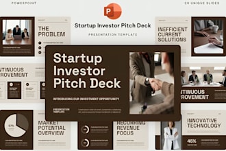 investor pitch deck, tech startup, product launch powerpoint