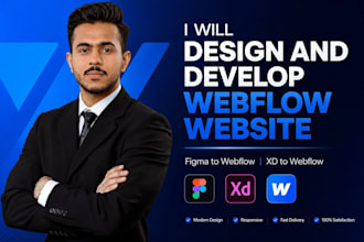 design or develop webflow website, figma to webflow, webflow expert