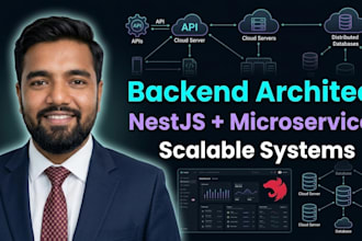nestjs backend architect  scalable API, microservices