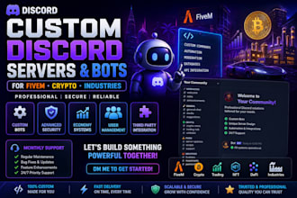 create custom or edit and mange your discord server