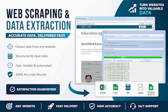 scrape extract record or listing from website using automated tools