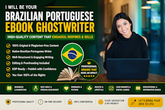 be your brazilian portuguese ebook writer and book ghostwriter