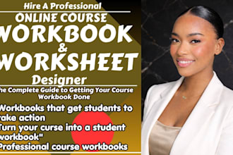 design a professional course workbook or coaching worksheet PDF
