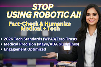 fact check and humanize your medical and tech content