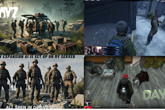 create a pve dayz server with ai, missions, and survival mechanics