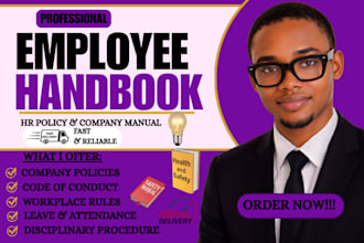 create employee handbook, HR policy, and company manual