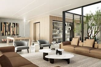 design 3d apartment interior, villa, studio, rental, loft, airbnb interior space