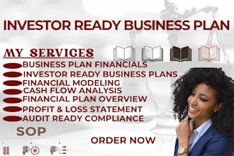 draft a financial model and forecast for your business plan