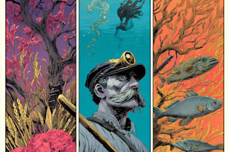 comic book illustration, comic graphic novel