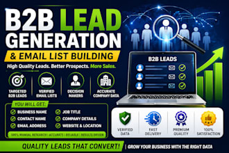targeted b2b lead generation email list building business leads