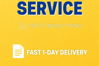 do manual typing and retype PDF to word document