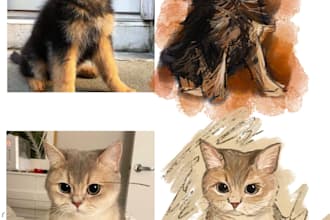 draw your pet for 5 dollars