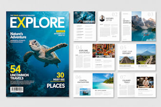 design stunning magazine, portfolio and editorial layouts