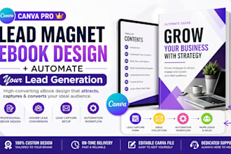 design canva lead magnet ebook product catalog and automate your lead generation