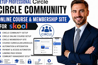 setup circle community circle online course circle membership site for skool