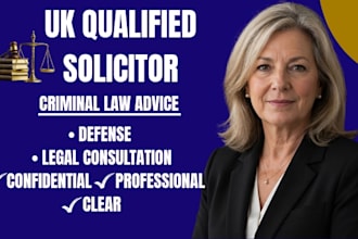 be your UK solicitor for criminal law advice, defense and legal consultation