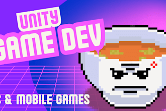 develop your 2d or 3d game in unity