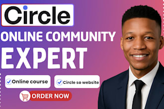 setup circle so community circle so online course circle so website