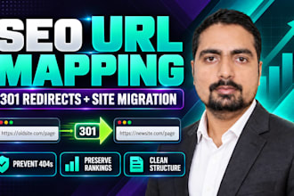 create SEO URL mapping and 301 redirects for website migration
