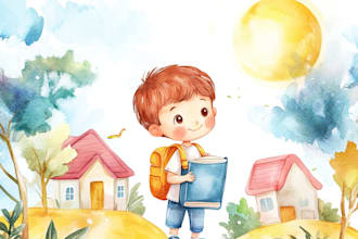 illustrate children story book illustration, story book