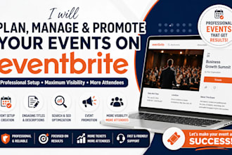 plan and manage your events on eventbrite