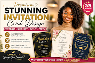 design wedding invitation birthday invitation and party invitation cards