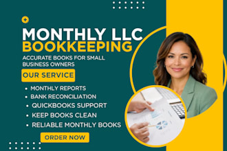 do monthly llc bookkeeping and bank reconciliation