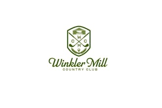 design golf club pole barn simulator logo