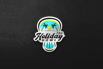design awesome holiday bowl logo
