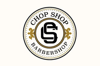 design salon spa barbershop products logo