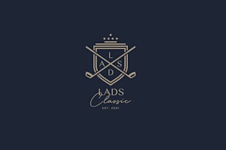 design unique golf tournament logo