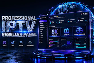 configure reseller panel, strong8k,trex panel, lion ott,dream4k with best server