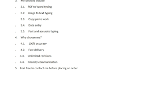 typing and pdf to word