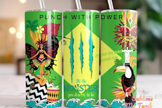 create unique energy drink labels design