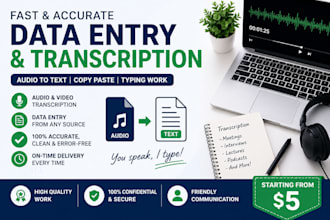 convert audio and handwritten files into accurate text