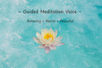 record calming guided meditations, sleep stories, and wellness voiceovers