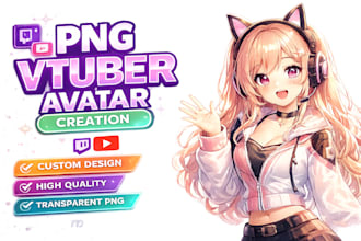 create custom png vtuber avatars for twitch, youtube, and discord