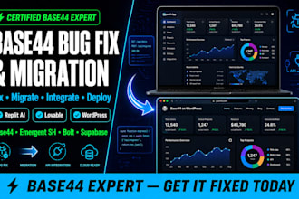 do base44 to wordpress lovable ai to wordpress website base 44 expert bug fix
