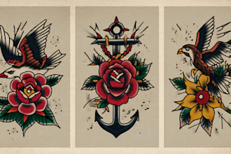 old school tattoo illustrations
