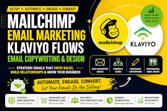 do mailchimp email marketing klaviyo flows email copywriting and email design