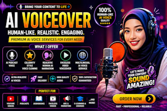 create realistic ai podcast voiceover